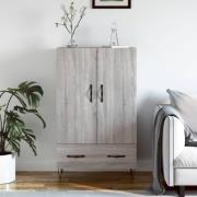 vidaXL Highboard grå sonoma 69,5x31x115 cm konstruert tre