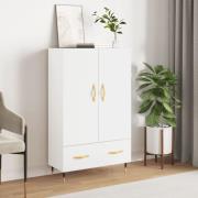 vidaXL Highboard hvit 69,5x31x115 cm konstruert tre