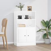 vidaXL Highboard høyglans hvit 60x35,5x103,5 cm konstruert tre