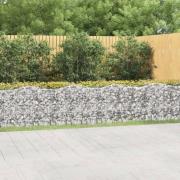 vidaXL Buet gabion høybed 800x100x100 cm galvanisert jern