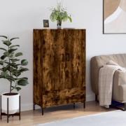 vidaXL Highboard røkt eik 69,5x31x115 cm konstruert tre