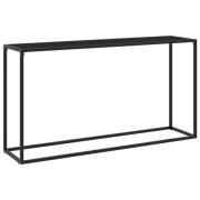 vidaXL Konsollbord svart 140x35x75 cm herdet glass