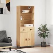 vidaXL Highboard sonoma eik 69,5x34x180 cm konstruert tre