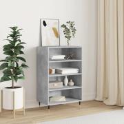 vidaXL Highboard betonggrå 57x35x90 cm konstruert tre