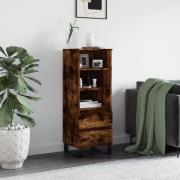 vidaXL Highboard røkt eik 40x36x110 cm konstruert tre