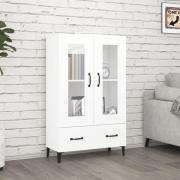 vidaXL Highboard hvit 70x31x115 cm konstruert tre