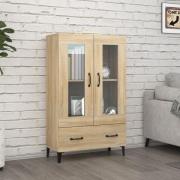 vidaXL Highboard sonoma eik 70x31x115 cm konstruert tre