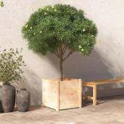 vidaXL Plantekasse 50x50x50 cm heltre furu