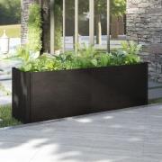 vidaXL Plantekasse 200x50x70 cm heltre furu svart