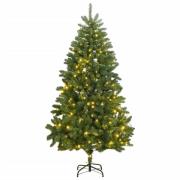 vidaXL Kunstig hengslet juletre 300 LED 300 cm