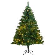 vidaXL Kunstig hengslet juletre med 150 LED 120 cm