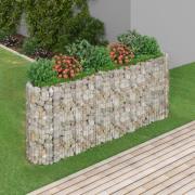 vidaXL Gabion høybed galvanisert jern 260x50x100 cm