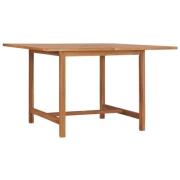 vidaXL Utendørs spisebord 110x110x75 cm heltre teak