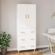 vidaXL Highboard hvit konstruert tre