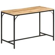 vidaXL Spisebord 110x55x75 cm grovt heltre mangotre og jern