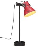 vidaXL Vegglampe 25 W mørkerød 15x15x55 cm E27