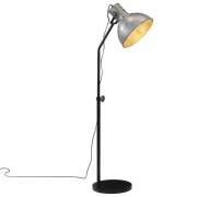 vidaXL Gulvlampe 25 W vintage sølv 30x30x90-150 cm E27