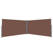 vidaXL Uttrekkbar sidemarkise 160x600 cm brun