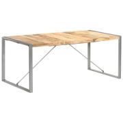 vidaXL Spisebord 180x90x75 cm grov heltre mango