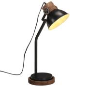 vidaXL Skrivebordslampe 25 W svart 18x18x60 cm E27