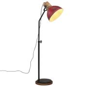 vidaXL Gulvlampe 25 W mørkerød 30x30x100-150 cm E27