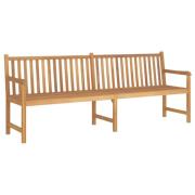 vidaXL Hagebenk 228 cm heltre teak