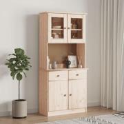 vidaXL Highboard ALTA 77x35x165 cm heltre furu