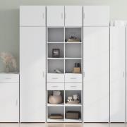 vidaXL Highboard hvit 70x42,5x185 cm konstruert tre