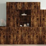 vidaXL Highboard røkt eik 80x42,5x185 cm konstruert tre