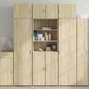 vidaXL Highboard sonoma eik 70x42,5x185 cm konstruert tre