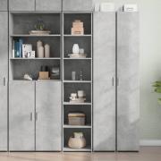 vidaXL Highboard betonggrå 40x41x185 cm konstruert tre