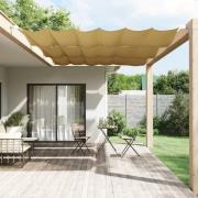 vidaXL Vertikal markise beige 140x270 cm oxfordstoff