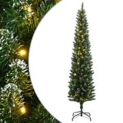 vidaXL Kunstig slankt juletre 300 LED 240 cm