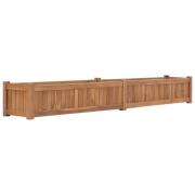 vidaXL Høybed 200x30x25 cm heltre teak