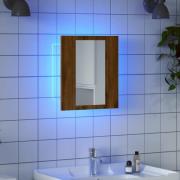 vidaXL Speilskap med LED artisan eik 40x12x45 cm konstruert tre