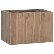 vidaXL Veggmontert baderomsskap 60x39x40 cm heltre teak