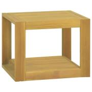 vidaXL Veggmontert baderomsskap 45x45x35 cm heltre teak