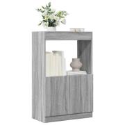 vidaXL Highboard grå sonoma 63x33x100 cm konstruert tre