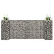 vidaXL Gabion plantekasse H-formet ståltråd 260x40x100 cm