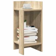 vidaXL Sidebord med hylle sonoma eik 25,5x27x60 cm