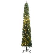 vidaXL Slankt juletre med 300 LED og kulesett 270 cm