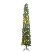 vidaXL Slankt juletre med 300 LED og kulesett 270 cm