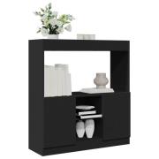 vidaXL Highboard svart 92x33x100 cm konstruert tre