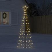 vidaXL LED Juletre med Spikes 220 LEDs Varm Hvit 180 cm