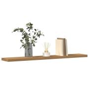 vidaXL Vegghyller 4 stk artisan eik 60x20x1,5 cm konstruert tre