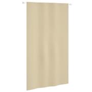 vidaXL Balkongskjerm beige 140x240 cm oxfordstoff