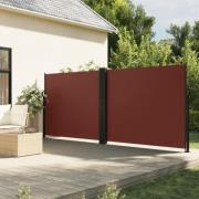 vidaXL Uttrekkbar sidemarkise 180x600 cm brun