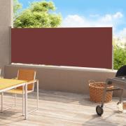 vidaXL Uttrekkbar sidemarkise 200x500 cm brun