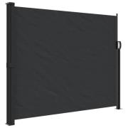 vidaXL Uttrekkbar sidemarkise svart 170x300 cm