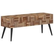 vidaXL Benk 110x35x45 cm gjenvunnet heltre teak